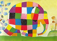 Elmer was not elephant colour