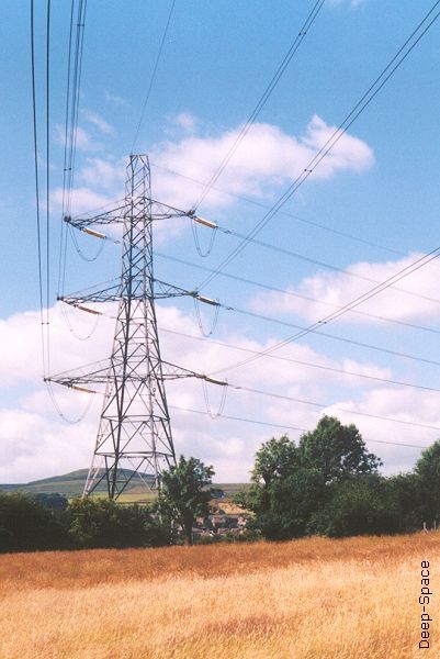 Pylon with Knowl Hill in the background